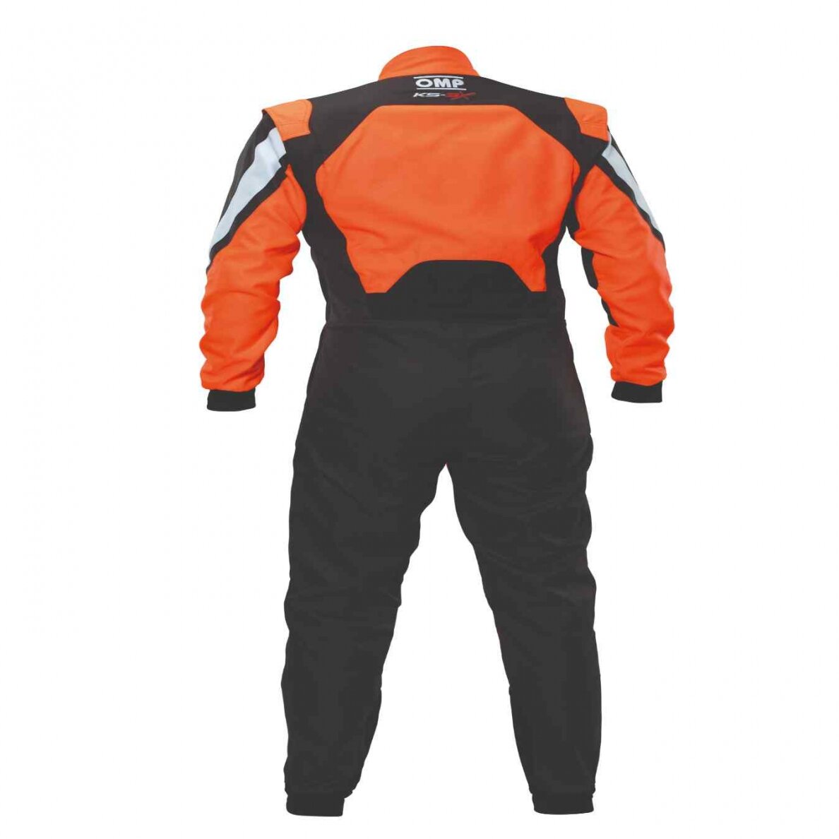 OMP KS 3X FIA 8877 2022 Juodas oranžinis vaikų kartingo kostiumas 1
