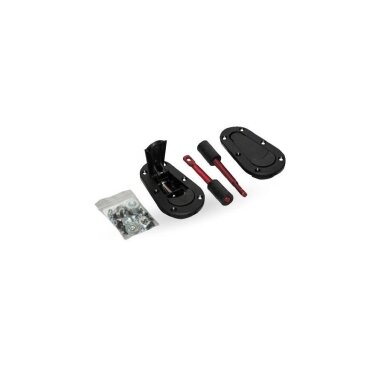 Kapoto užraktai ileidžiami AEROCATCH Plus Flush juoda Kapoto užraktai ileidžiami AEROCATCH Plus Flush juoda