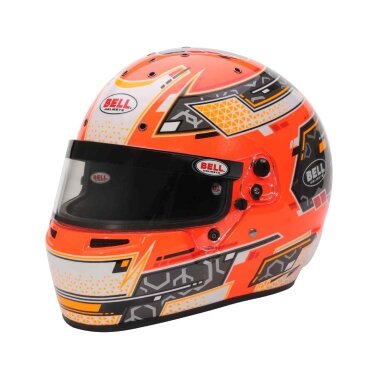 „Karting Integral Bell Rs7 K“ šalmo ištvermė FIA 8878 2024 K2020 Antracito oranžinė spalva