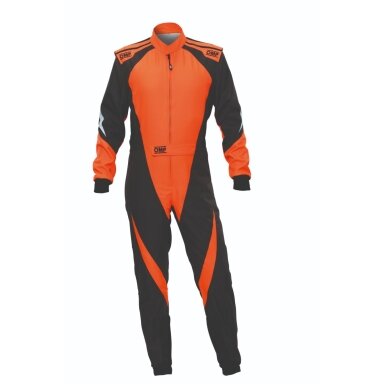 OMP KS 3X FIA 8877 2022 Juodas oranžinis kartingo kostiumas OMP KS 3X FIA 8877 2022 Juodas oranžinis kartingo kostiumas