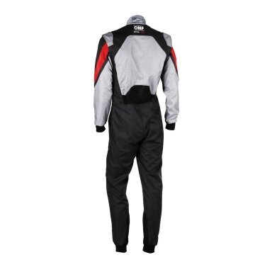 OMP KS 3X FIA 8877 2022 Sidabrinė juoda kartingo apranga OMP KS 3X FIA 8877 2022 Sidabrinė juoda kartingo apranga