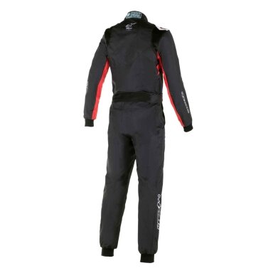 ALPINESTARS KMX 9 V3 GRAPHIC 3 FIA 8877 2022 Juoda raudona kartingo kombinezonas