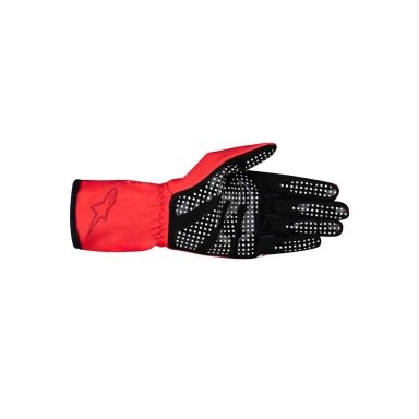 ALPINESTARS TECH 1 K RACE V2 PURE Raudonos ir baltos spalvos vaikų kartingo pirštinės