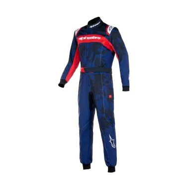 ALPINESTARS KMX 9 V3 GRAPHIC 5 FIA 8877 2022 Tamsiai mėlyna raudona kartingo kombinezonas ALPINESTARS KMX 9 V3 GRAPHIC 5 FIA 8877 2022 Tamsiai mėlyna raudona kartingo kombinezonas