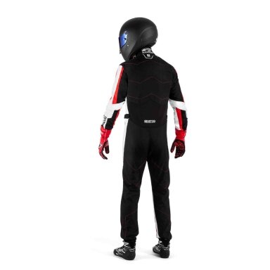 Kombinuotas kartingo „Sparco Curb Advanced FIA 8877 2022“ juoda raudona spalva Kombinuotas kartingo „Sparco Curb Advanced FIA 8877 2022“ juoda raudona spalva