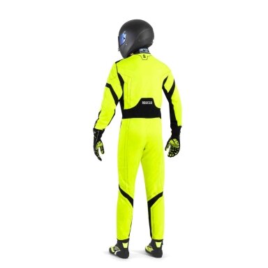 SPARCO THUNDER ADVANCED FIA 8877 2022 Kartingo kostiumas geltonos ir juodos spalvos