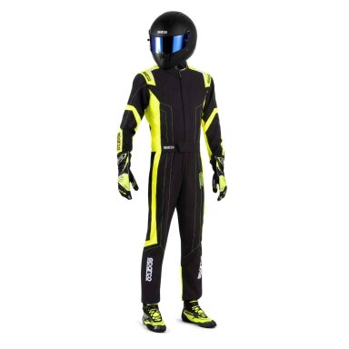 Kombinuotas kartingo „Sparco Thunder Advanced FIA 8877 2022“ juoda geltona spalva Kombinuotas kartingo „Sparco Thunder Advanced FIA 8877 2022“ juoda geltona spalva