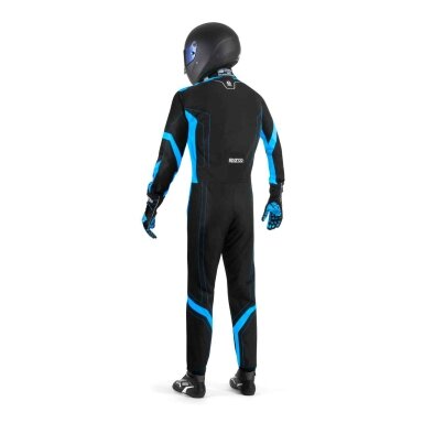 Kombinuotas kartingo „Sparco Thunder Advanced FIA 8877 2022“ juodas cianas