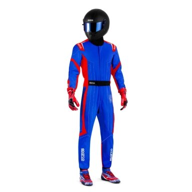 Kombinuotas kartingo „Sparco Thunder Advanced Fia 8877 2022“ mėlyna raudona spalva