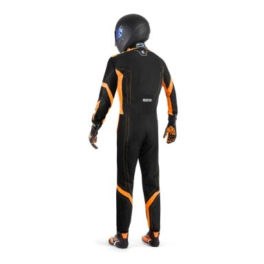 SPARCO THUNDER ADVANCED FIA 8877 2022 Kartingo kostiumas Juodas Oranžinis