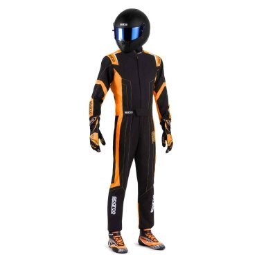 SPARCO THUNDER ADVANCED FIA 8877 2022 Kartingo kostiumas Juodas Oranžinis
