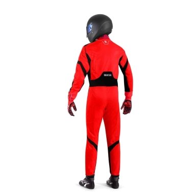 SPARCO THUNDER ADVANCED FIA 8877 2022 Raudonos ir juodos spalvų kartingo kostiumas