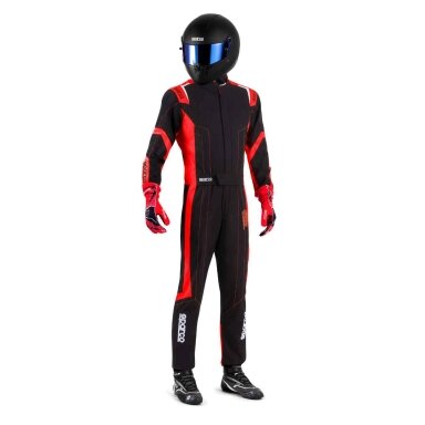 Kombinuotas kartingo „Sparco Thunder Advanced Fia 8877 2022“ raudonasis juodas