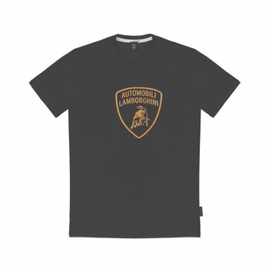 LAMBORGHINI marškinėliai su dideliu juodu logotipu vyrams