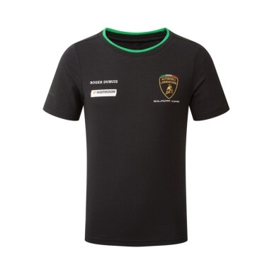 LAMBORGHINI Team Squadra Corse juoda marškinėliai moterims