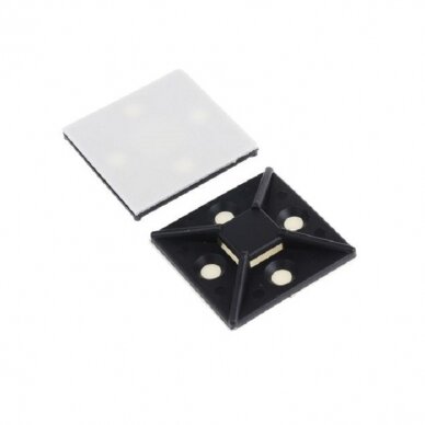 Lipnios tvirtinimo detalės kabelinėms juostoms ir kabelinėms spaustuvėms. Plotis 10,2 mm. Lipnios tvirtinimo detalės kabelinėms juostoms ir kabelinėms spaustuvėms. Plotis 10,2 mm.
