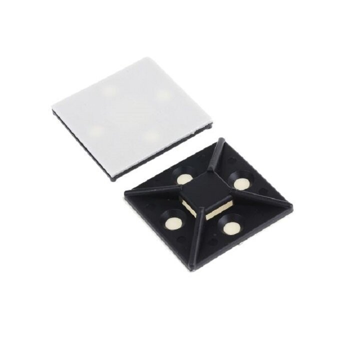 Lipnios tvirtinimo detalės kabelinėms juostoms ir kabelinėms spaustuvėms. Plotis 10,2 mm.