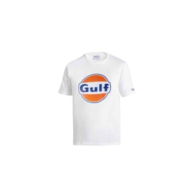 SPARCO X GULF LOGO marškinėliai, balti