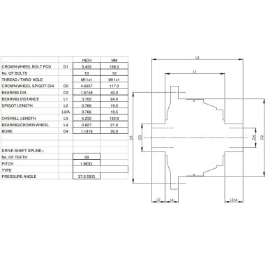 QUAIFE QDF28K riboto slydimo diferencialas, skirtas „Lotus Elise S1 K“ serijai