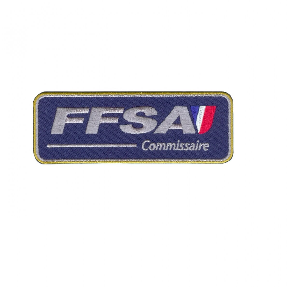 FFSA COMMISSAIRE Lyginamas lipdukas Sidabrinis logotipas