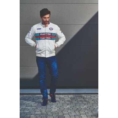 MARTINI RACING balta striukė bomber vyrams