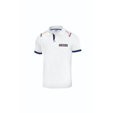 Balta MARTINI RACING polo marškinėliai vyrams