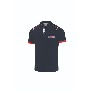 Mėlyna MARTINI RACING polo marškinėliai vyrams