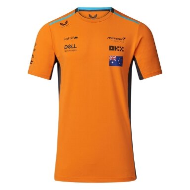MCLAREN Castore Oscar Piastri Replica oranžinis marškinėlis vyrams