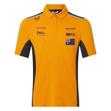 MCLAREN Castore Replica Oscar Piastri oranžinis polo marškinėlis vyrams