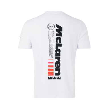 MCLAREN GP of Monaco Triple Crown White marškinėliai vyrams