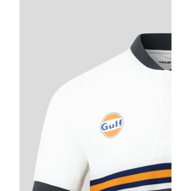 Balta MCLAREN Gulf polo marškinėliai vyrams