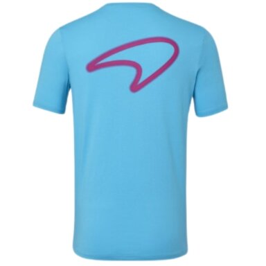 MCLAREN MIAMI NEON LOGO mėlyna marškinėliai vyrams