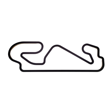 RACETRACK DECOR Barselonos lenktynių trasos medinis sienų dekoras, mažas satino modelis