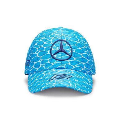MERCEDES AMG George Russell GP Majamio mėlyna kepurė