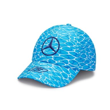 MERCEDES AMG George Russell GP Majamio mėlyna kepurė