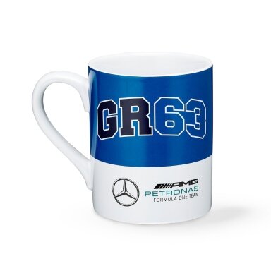 MERCEDES AMG George Russell mėlynas puodelis