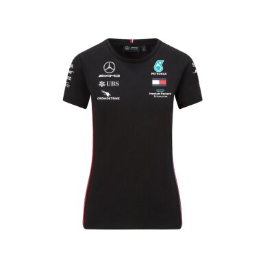 MERCEDES AMG PETRONAS MOTORSPORT Driver Team 2020 juoda moteriška marškinėliai