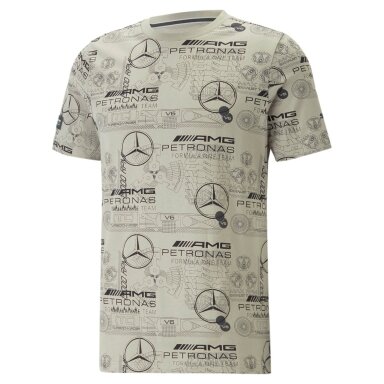 MERCEDES AMG Puma Graphic žali marškinėliai vyrams