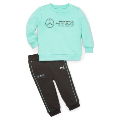 MERCEDES AMG Puma mėlynos spalvos megztinių ir kelnių komplektas vaikams
