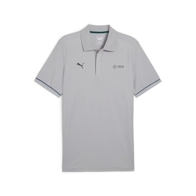 MERCEDES AMG Puma pilkos spalvos polo marškinėliai vyrams PUM24_PLH_GRI
