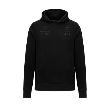 MERCEDES AMG Stealth Black Hoodie vyrams