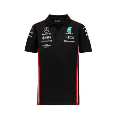 MERCEDES AMG komandos replika – juoda polo marškinėliai vaikams