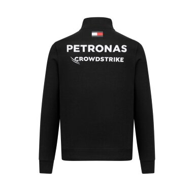 MERCEDES AMG Team Replica megztinis su užtrauktuku kaklu, juodas vyrams