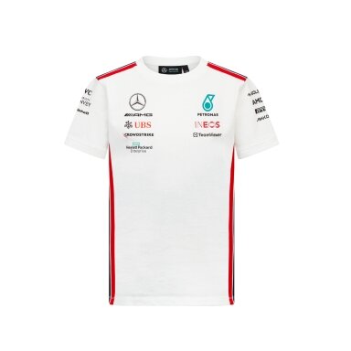 MERCEDES AMG Team Replica balta marškinėliai vaikams