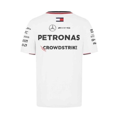 MERCEDES AMG vairuotojo balta marškinėliai vyrams MGP24_TSH_DRB MGP24_TSH_DRB