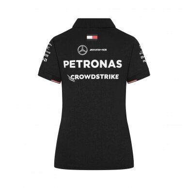 MERCEDES AMG komandos juoda polo marškinėliai moterims MGP24_PLF_TEA 1 MERCEDES AMG komandos juoda polo marškinėliai moterims MGP24_PLF_TEA 1
