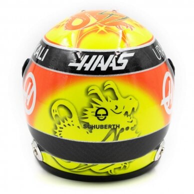 Miniatiūrinis šalmas MICK SCHUMACHER Silverstone Grand Prix 2021 1/2 – geltona 3 Miniatiūrinis šalmas MICK SCHUMACHER Silverstone Grand Prix 2021 1/2 – geltona 3