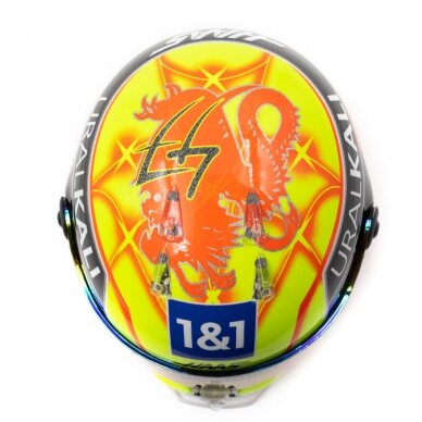 Miniatiūrinis šalmas MICK SCHUMACHER Silverstone Grand Prix 2021 1/2 – geltona 5 Miniatiūrinis šalmas MICK SCHUMACHER Silverstone Grand Prix 2021 1/2 – geltona 5