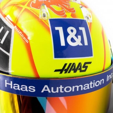 Miniatiūrinis šalmas MICK SCHUMACHER Silverstone Grand Prix 2021 1/2 – geltona 7 Miniatiūrinis šalmas MICK SCHUMACHER Silverstone Grand Prix 2021 1/2 – geltona 7