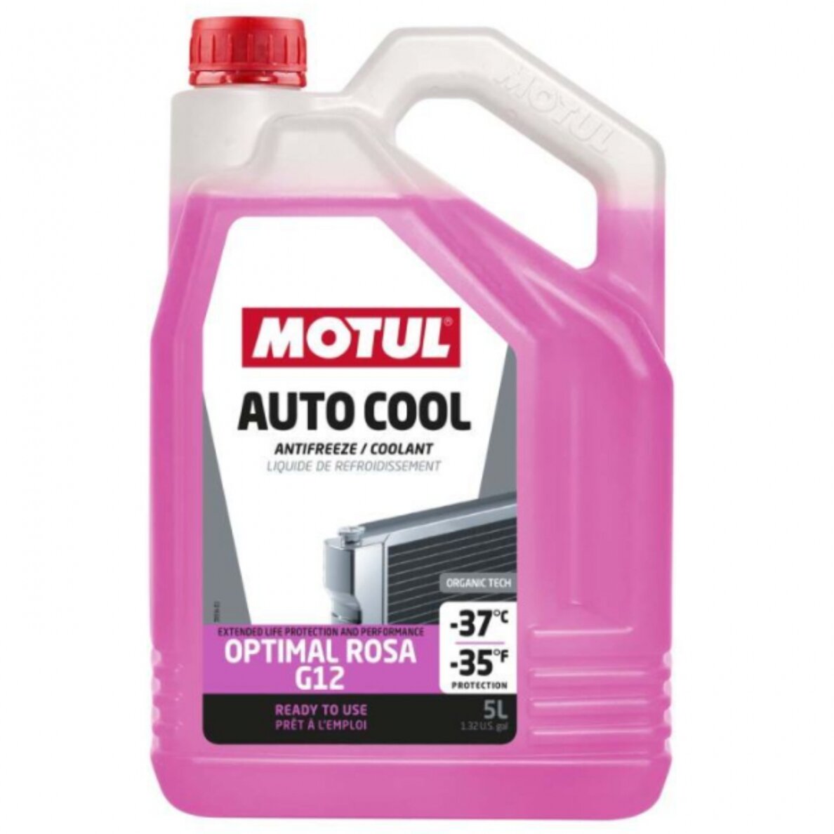 MOTUL Auto Cool Rosa aušinimo skystis -37 °C 5 l MOTUL Auto Cool Rosa aušinimo skystis -37 °C 5 l